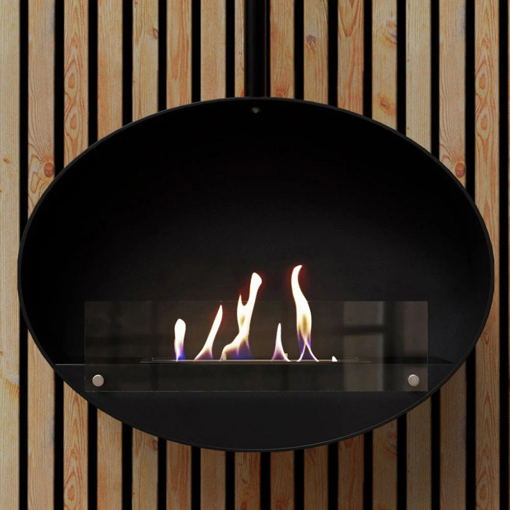Halifax nero - Biocamino sospeso - 80cm
