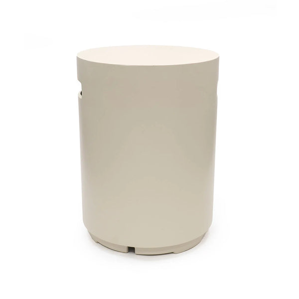 Happy Cocooning Enclosure Round oyster beige composite gas bottle cover
