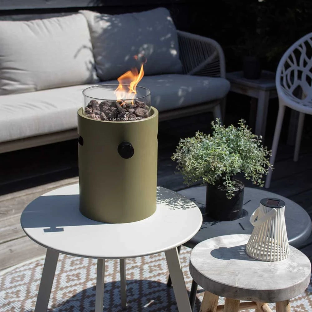 Lumi  Olive Green – Camino a Gas da Tavolo