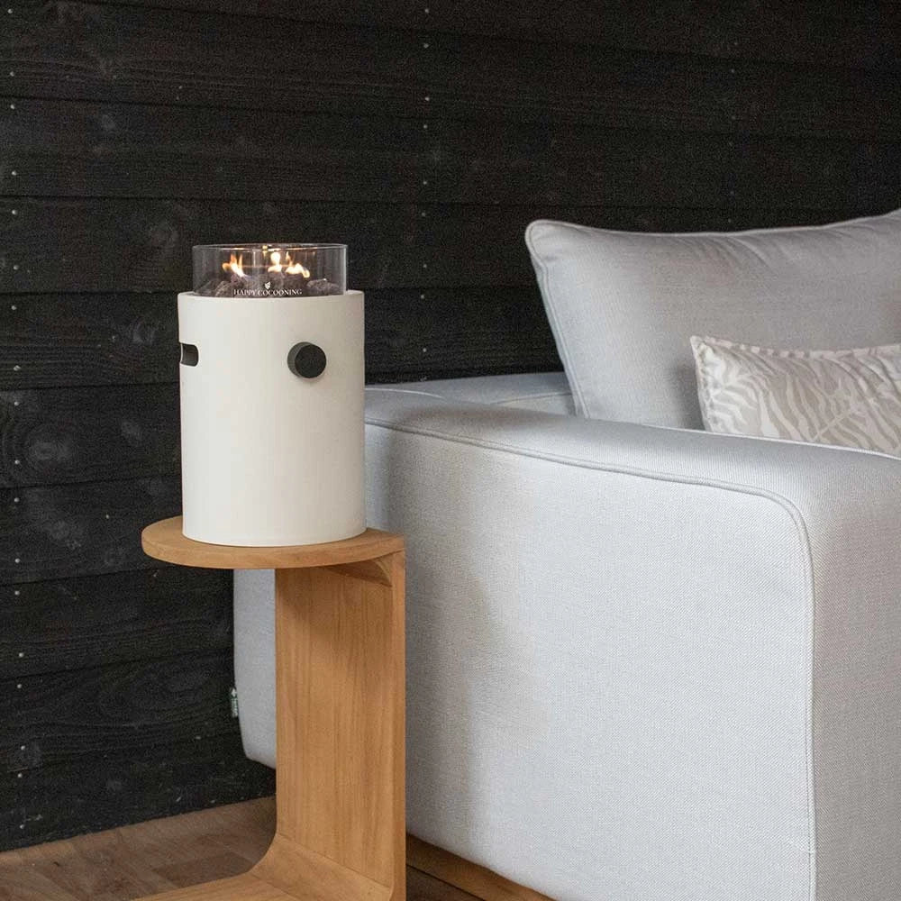 Lumi Oyster Beige – Camino a Gas da Tavolo