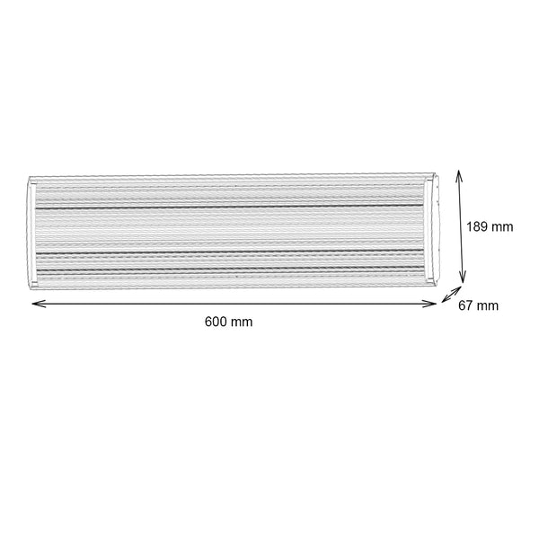 Heatbar 1000 - Riscaldatore da esterno - 60 cm