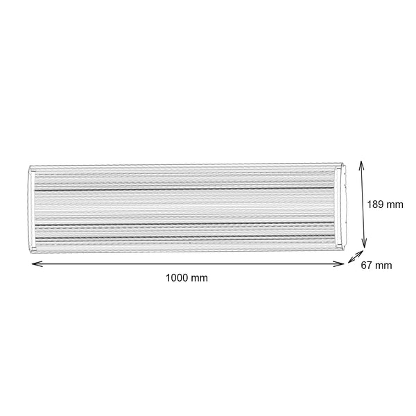 Heatbar 1800 - Riscaldatore da esterno - 100 cm