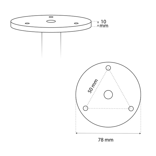 UFO-60 Nero - Biocamino da soffitto