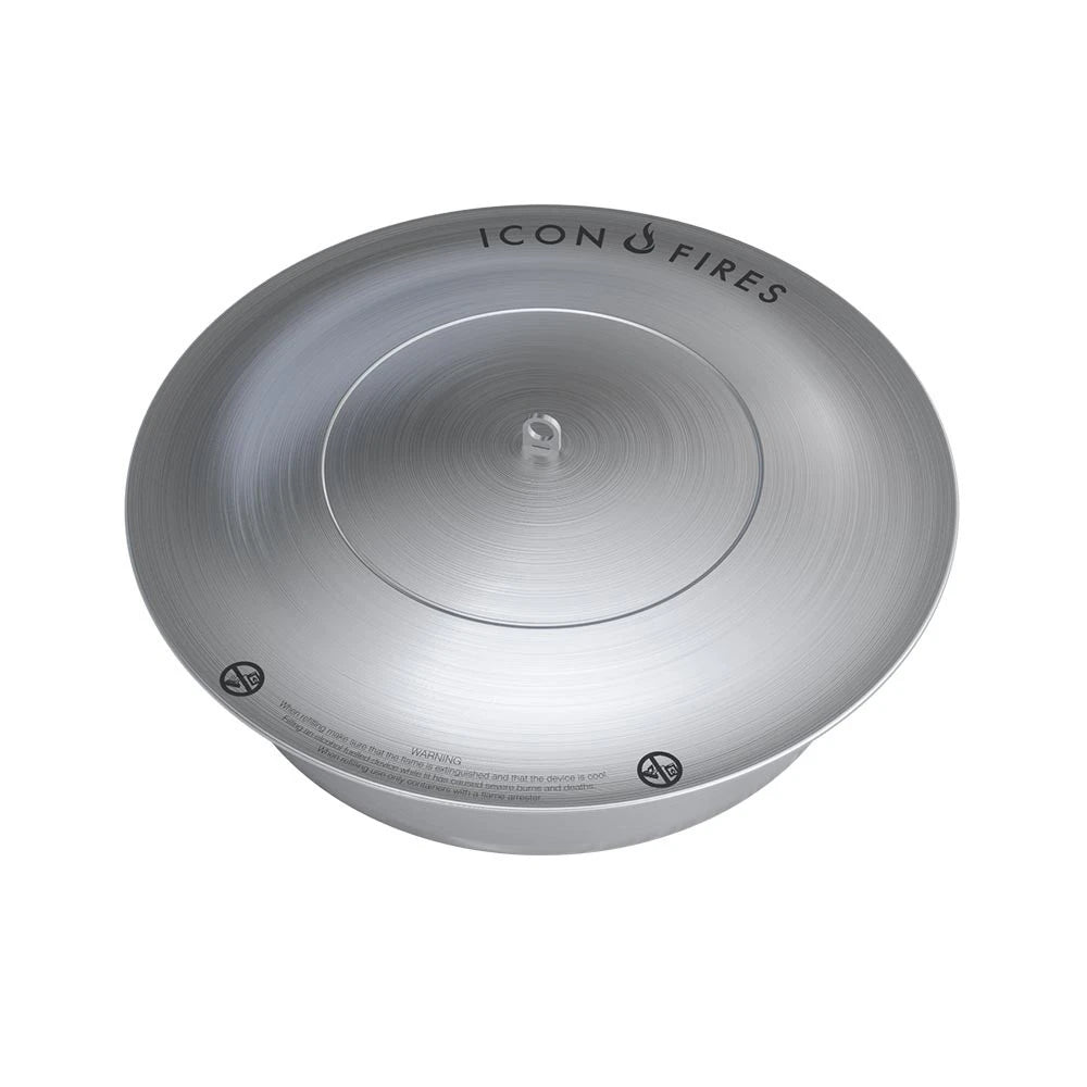 Icon Fires bruciatore rotondo in acciaio - 38 cm
