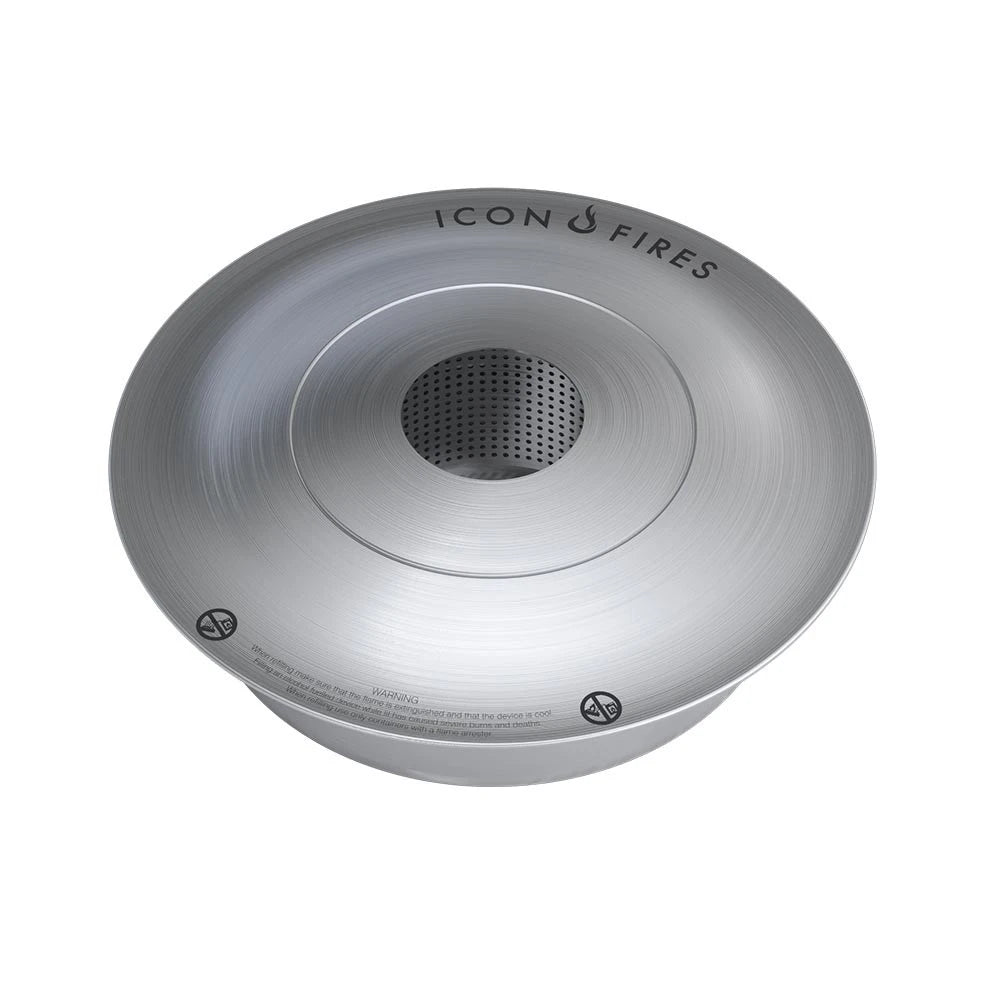 Icon Fires bruciatore rotondo in acciaio - 38 cm