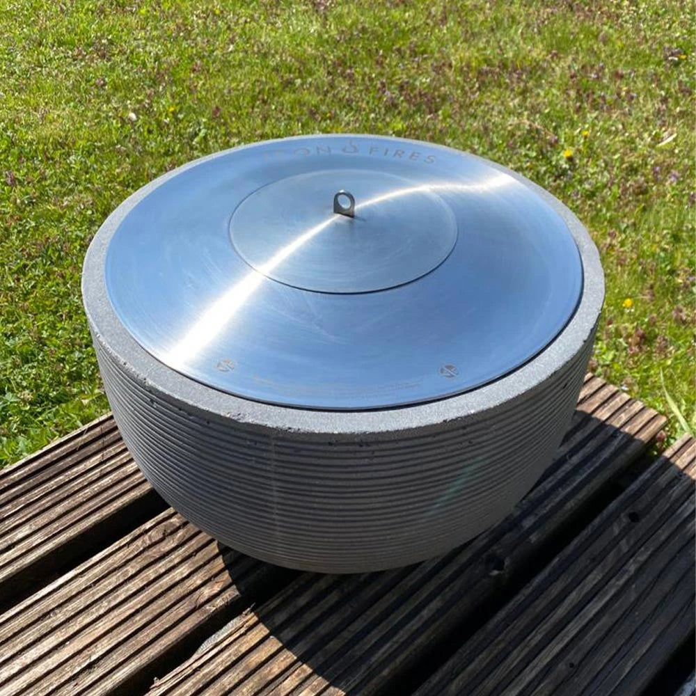Icon Fires bruciatore rotondo in acciaio - 38 cm