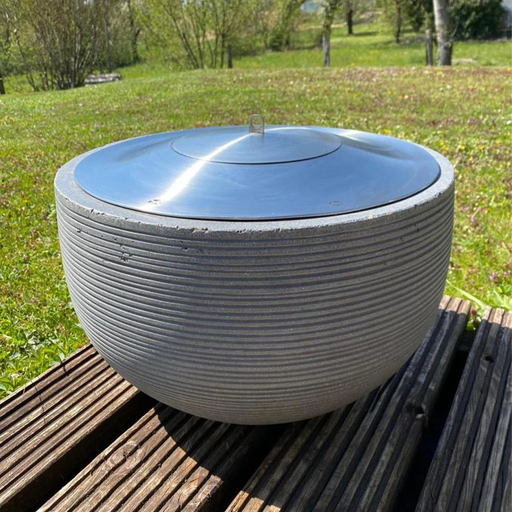 Icon Fires bruciatore rotondo in acciaio - 38 cm