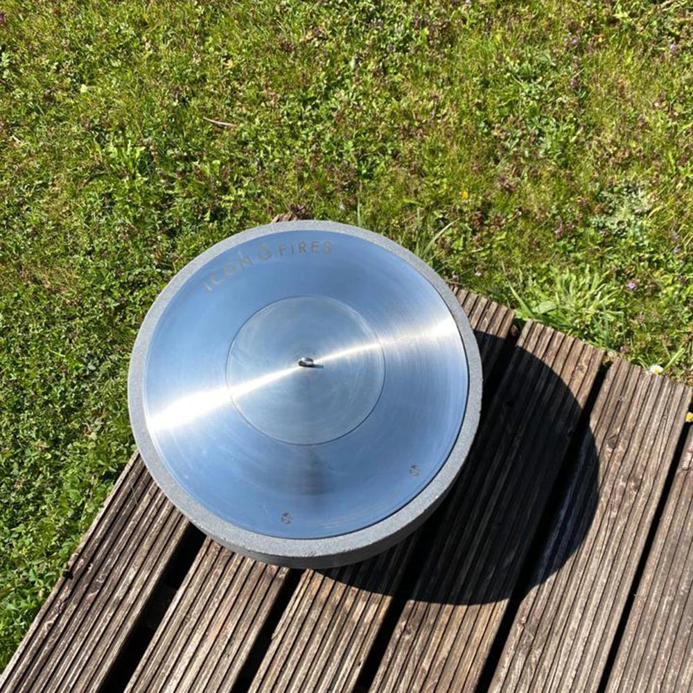 Icon Fires bruciatore rotondo in acciaio - 38 cm