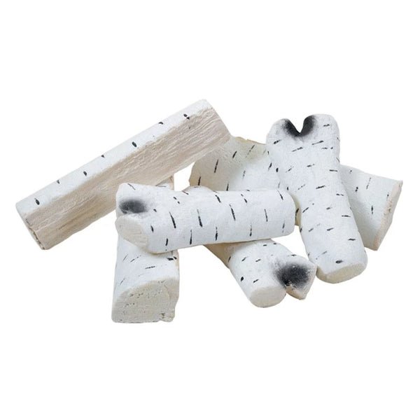 Legno di betulla decorativo in ceramica - 6 pezzi