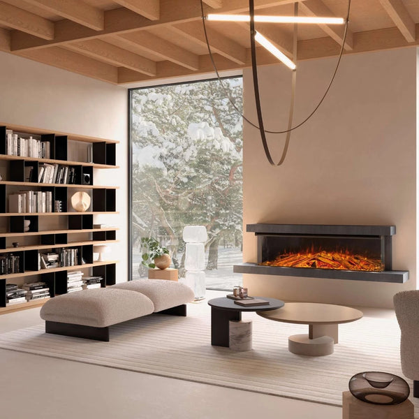 Caminetto elettrico da parete Lumen 1600 – Antracite