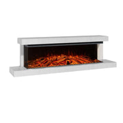 Caminetto elettrico da parete Lumen 1600 – Gesso