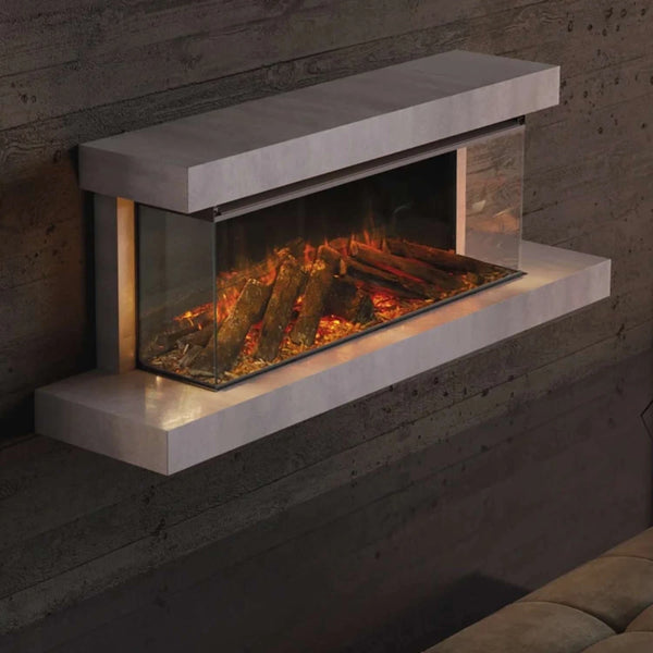 Lumen 870 Camino Elettrico da Parete – Effetto Pietra