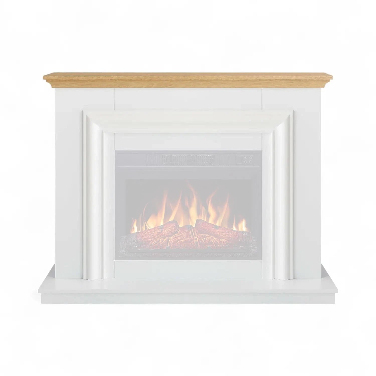 Cornice per camino Marbelya – Bianco & Rovere (solo cornice)
