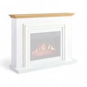 Cornice per camino Marbelya – Bianco & Rovere (solo cornice)