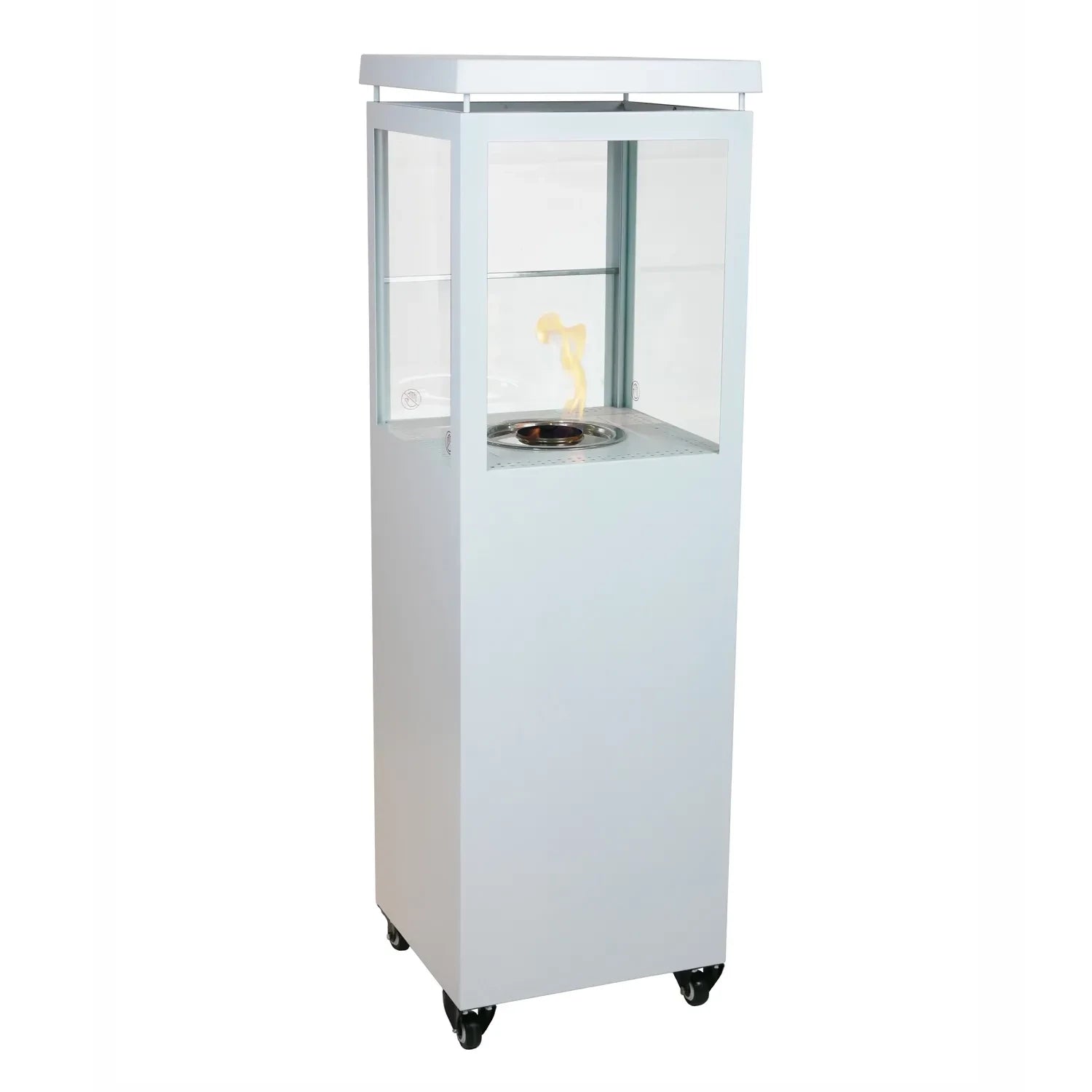 Muztag Premium Fire Paris Bianco - Riscaldatore a bioetanolo