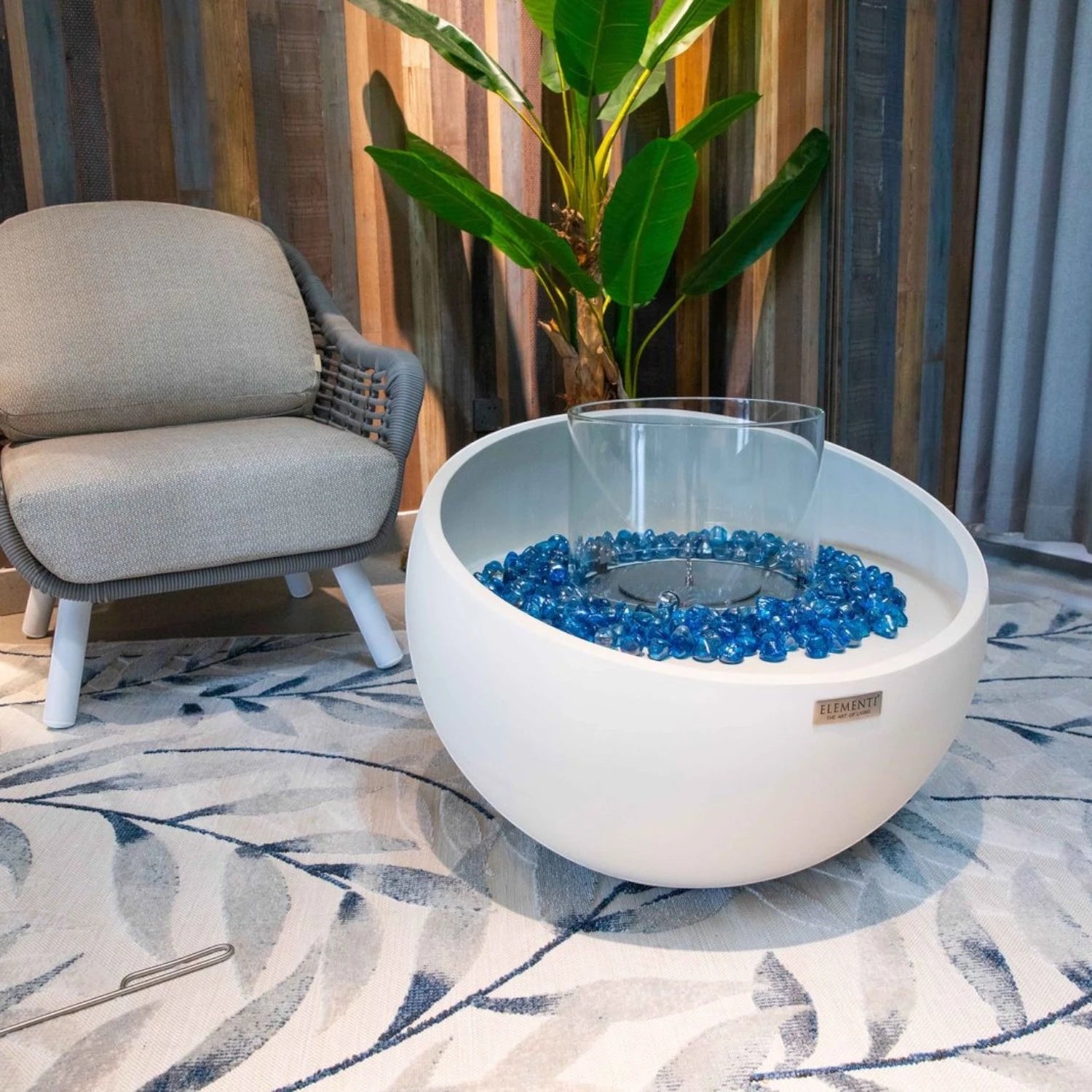 FIRENZE Braciere a Bioetanolo– Bianco Crema