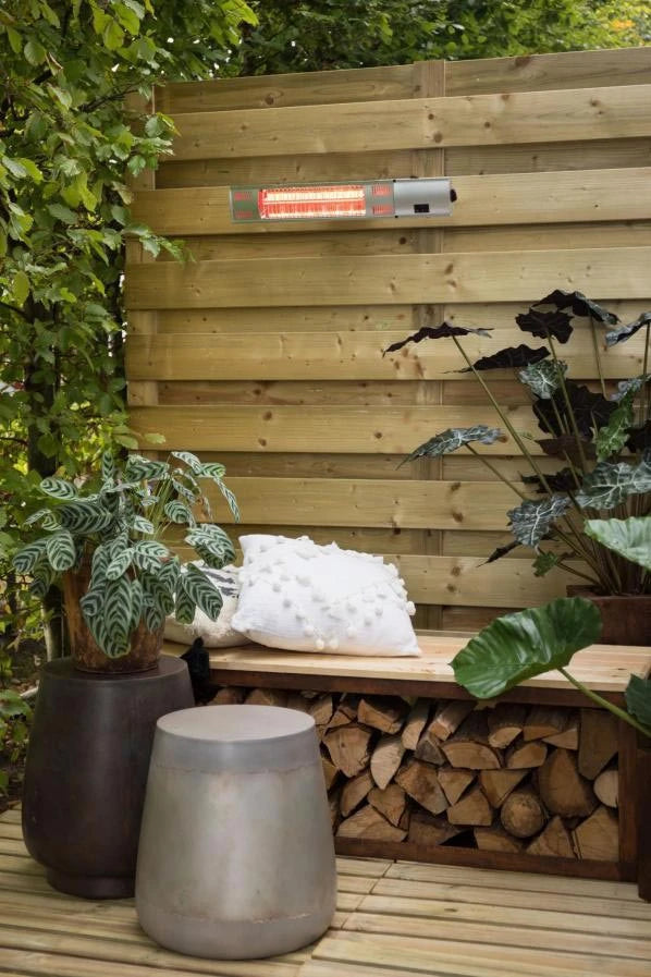Panca contenitore in legno e acciaio corten