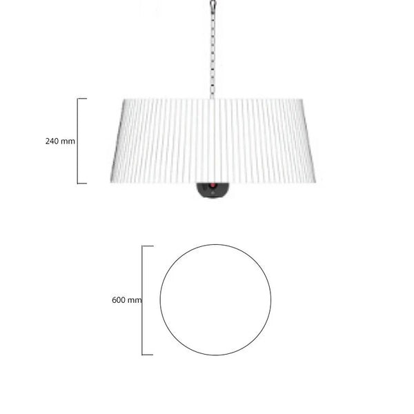 Riscaldatore sospeso 800-1000-1800 W