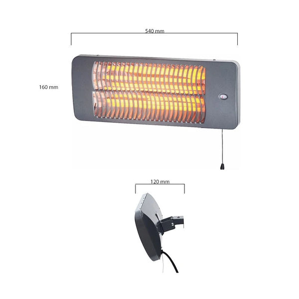 Riscaldatore elettrico da 2000 Watt