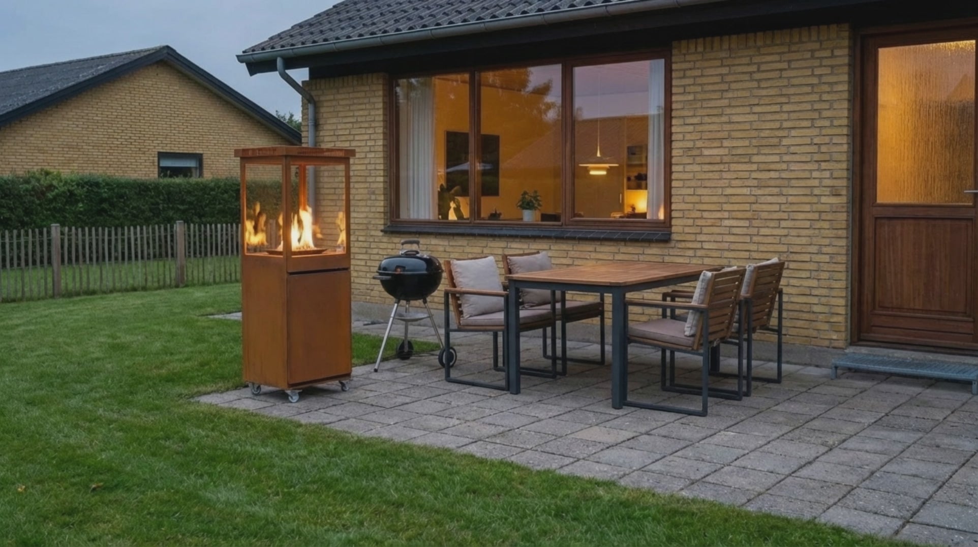 Carica video: Marino Premium - Riscaldatore da esterno Corten Steel