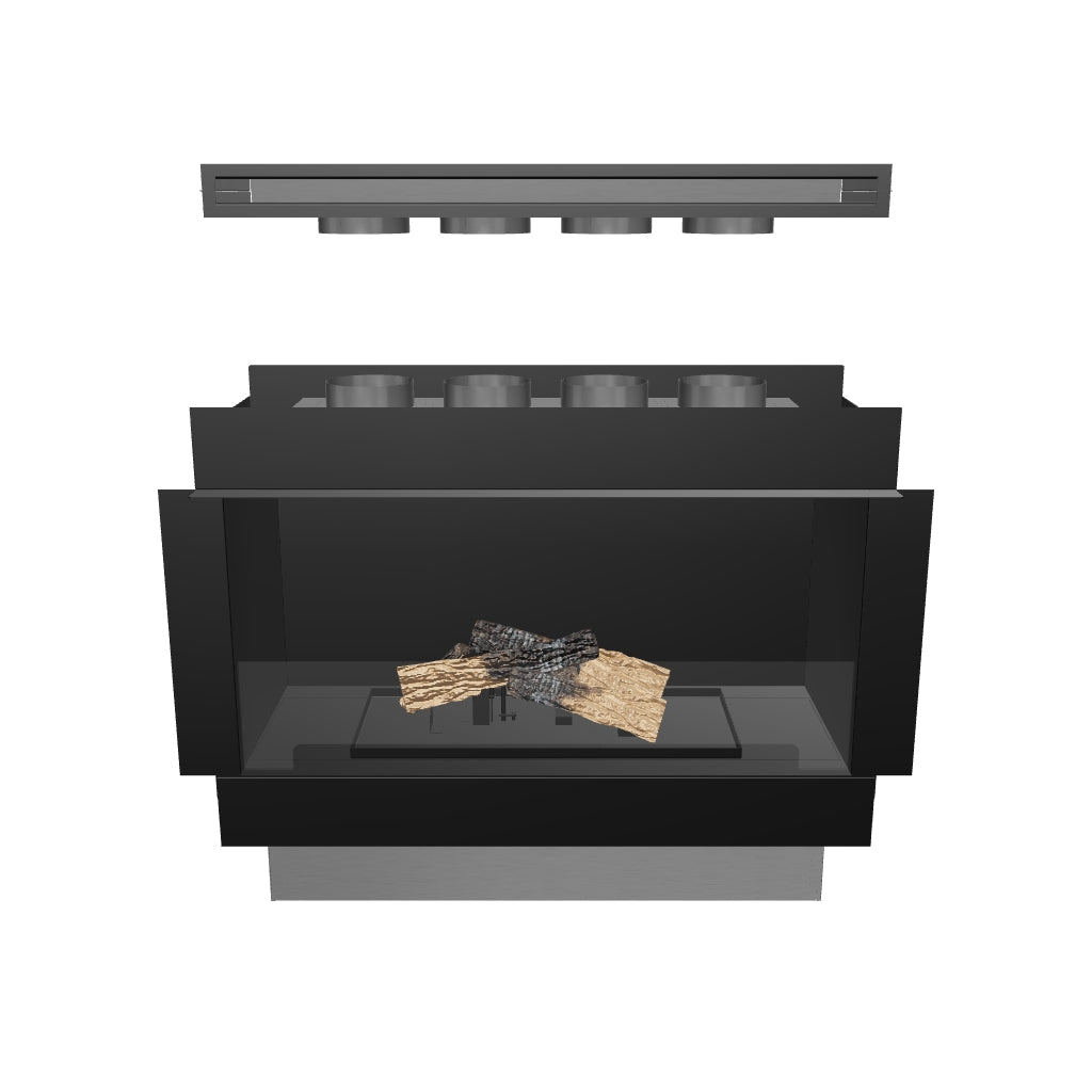Flogs Box 1000 Monofacciale (Ventilazione in Ambiente) - Caminetto a Bioetanolo