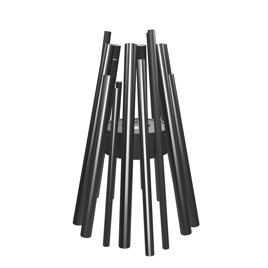 Stix Outdoor - Caminetto a bioetanolo nero per esterni