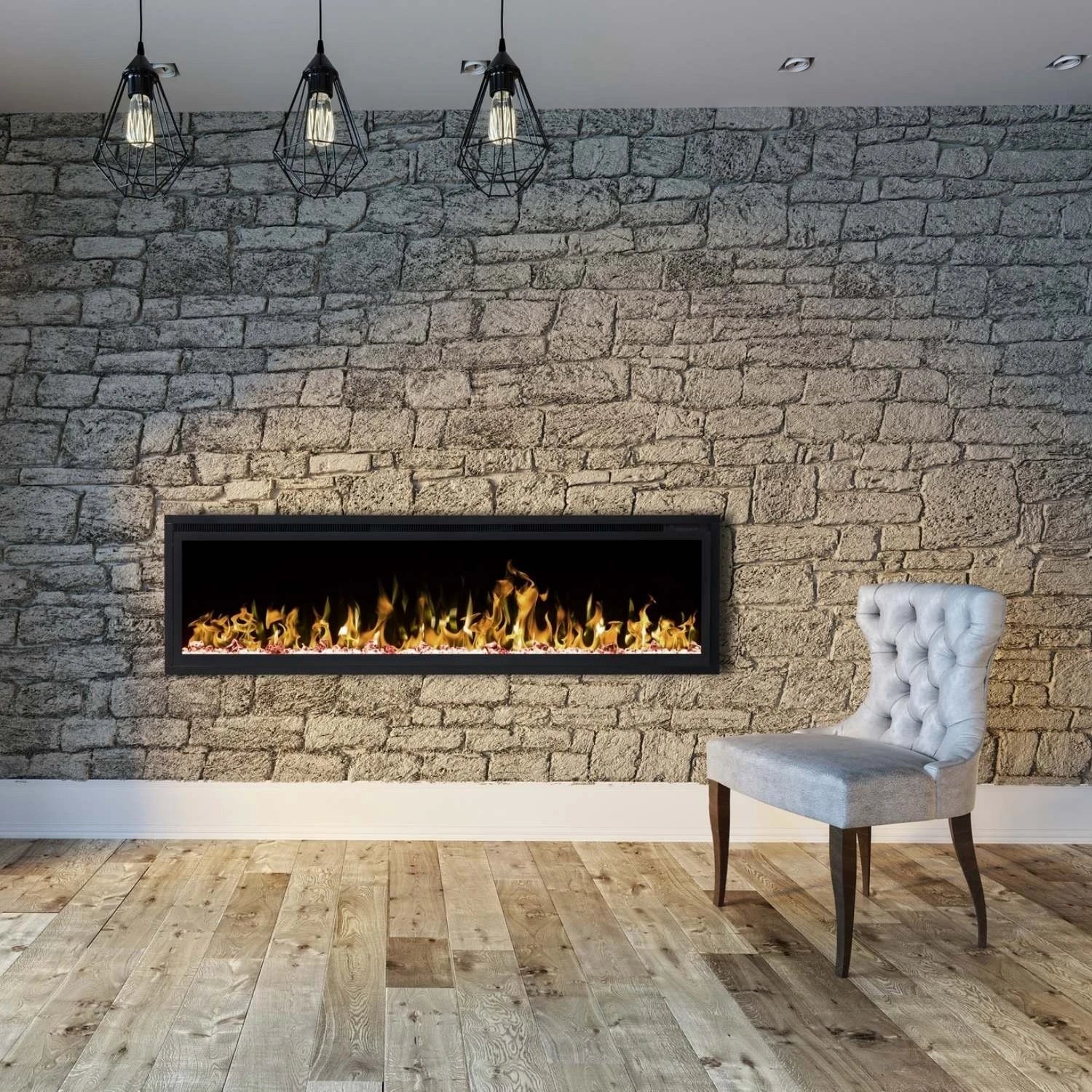 Royal 60\" (152 cm) - Camino Elettrico da Parete