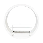 Biocamino rotondo dal design unico - Bianco