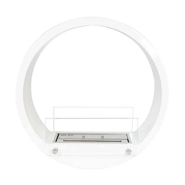 Biocamino rotondo dal design unico - Bianco