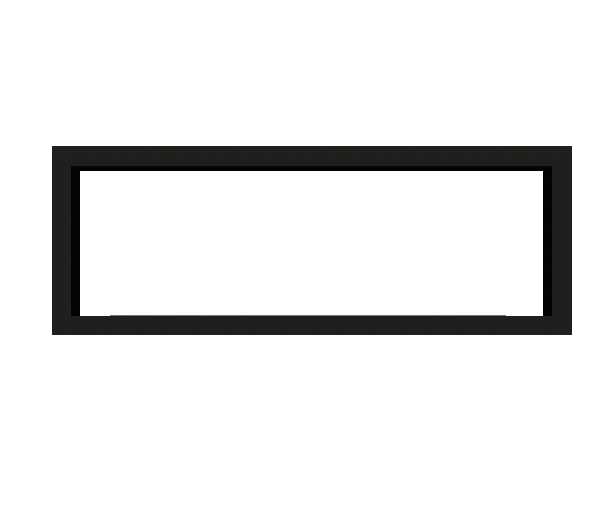 Slimline FBDS1650 - Camino su 2 lati - Nero