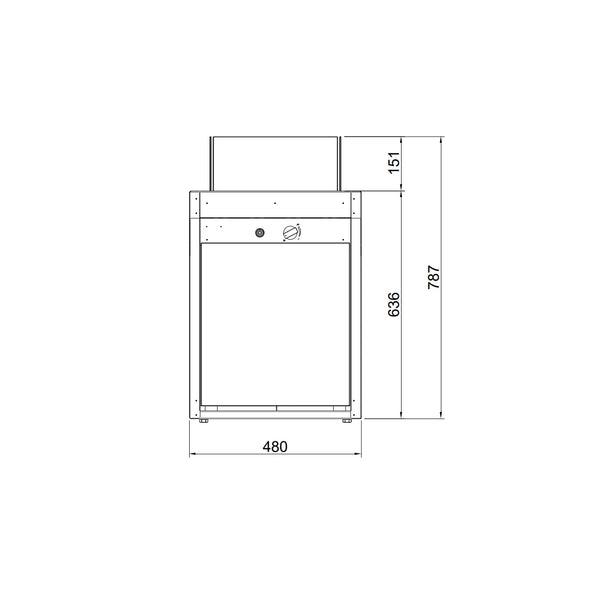 Planika Square con tavolo - Riscaldatore da esterni
