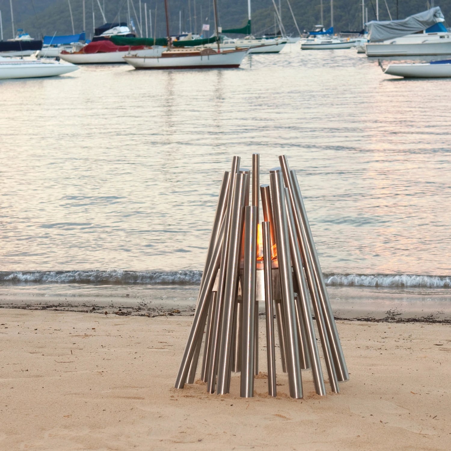 Stix - Camino da esterno in bioetanolo in acciaio inox
