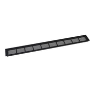 Griglia di ventilazione nera - 100x11 cm - 420 cm²
