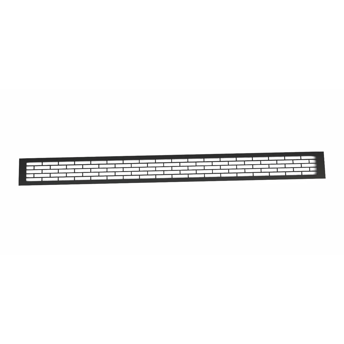 Griglia di ventilazione nera - 100x9 cm - 450 cm²