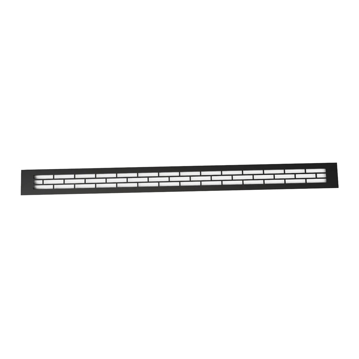 Griglia di ventilazione nera - 80x6,5 cm - 210 cm²