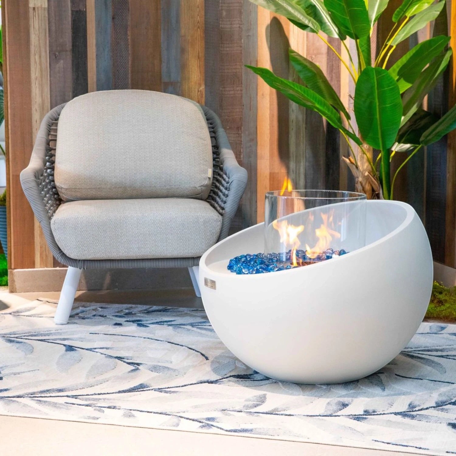 FIRENZE Braciere a Bioetanolo– Bianco Crema