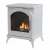 ScandiFlames Austin - Stufa a bioetanolo in legno con finish bianco