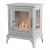 ScandiFlames Nashville - Stufa a bioetanolo bianca con design tradizionale e finish bianco